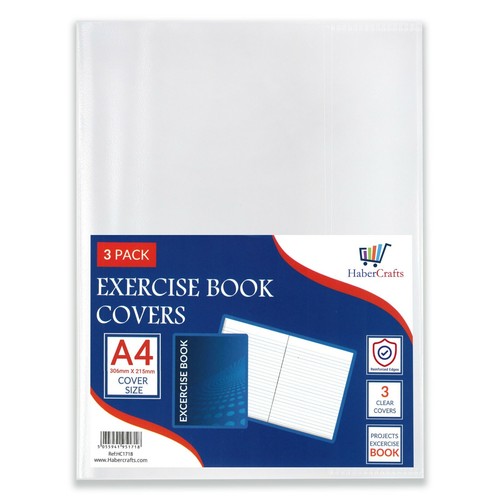 Clear exercise book covers - book,