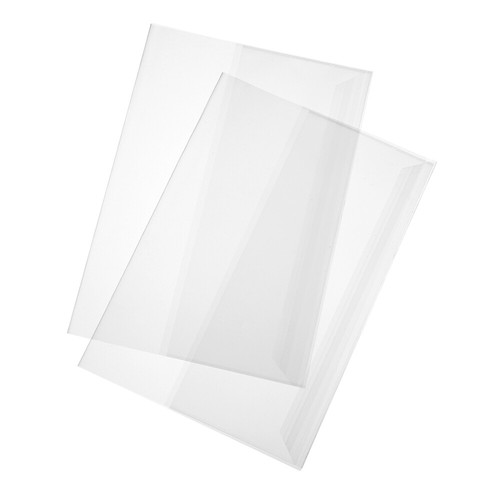 5pcs clear plastic book covers - clear,